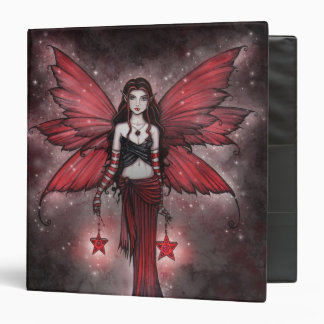 Crimson Star Christmas Fairy Binder