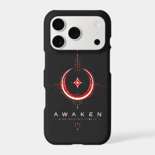 Crimson Star Crescent Cyberpunk iPhone Case