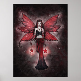 Crimson Star Fairy Poster