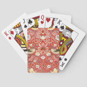 Crimson Strawberry Thief Card Set
