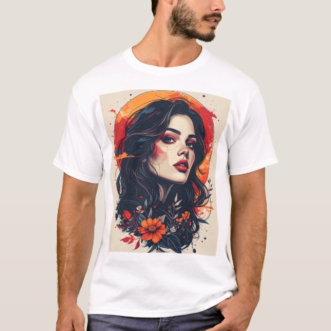 Crimson Sunset Muse T-Shirt (Front)