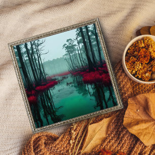 Crimson Swamp Photo Print