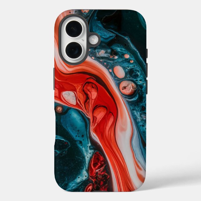 Crimson Tide Abstract Case-Mate iPhone Case (Back)