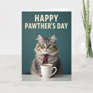 Crimson Tie Pawthers Day Card