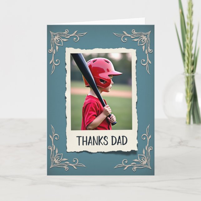 Crimson Uniform Fathers Day Card (Front)