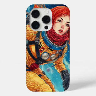 Crimson Voyager: Beyond the Stars iPhone 15 Pro Case