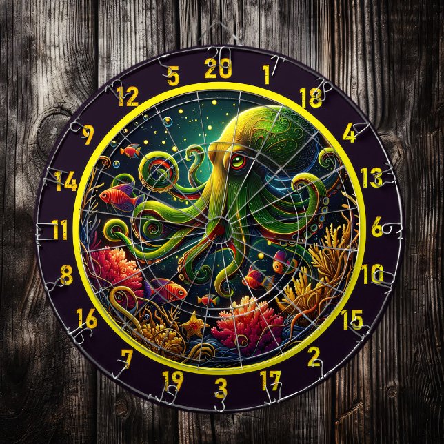 Crimson Wave Octopus Dartboard (Creator Uploaded)