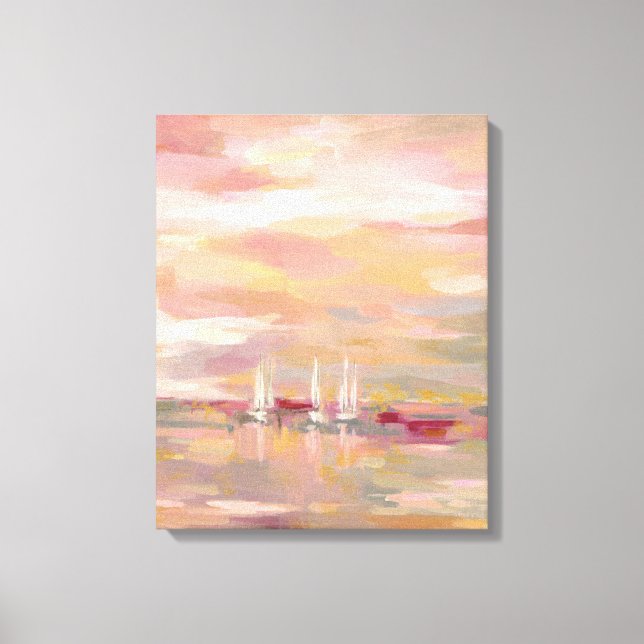 Crimson Waves Canvas Print (Front)