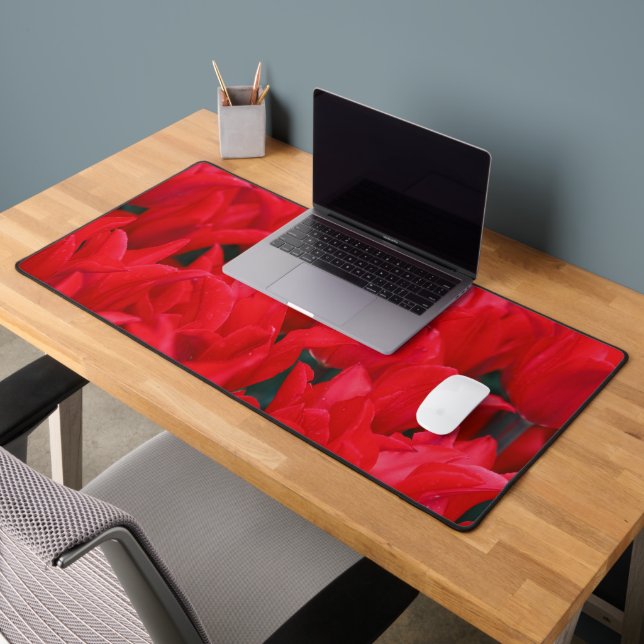 Crimson Waves  Desk Mat (Office 2)