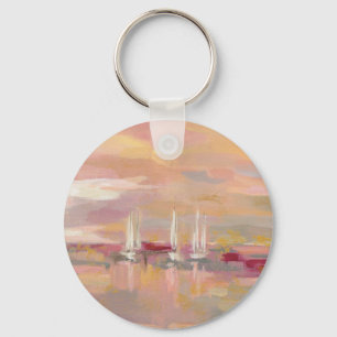 Crimson Waves Keychain