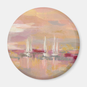 Crimson Waves Magnet