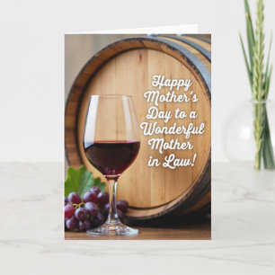 Crimson Wine Mothers Day Card