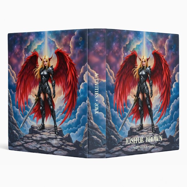 Crimson Wing – Fallen Angel Warrior.  Binder (Background)