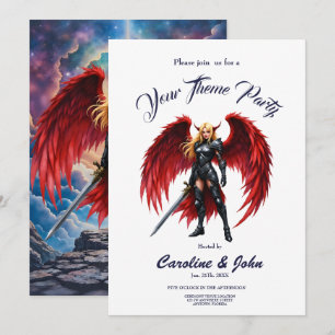 Crimson Wing – Fallen Angel Warrior. Invitation