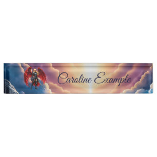Crimson Wing – Fallen Angel Warrior. Nameplate