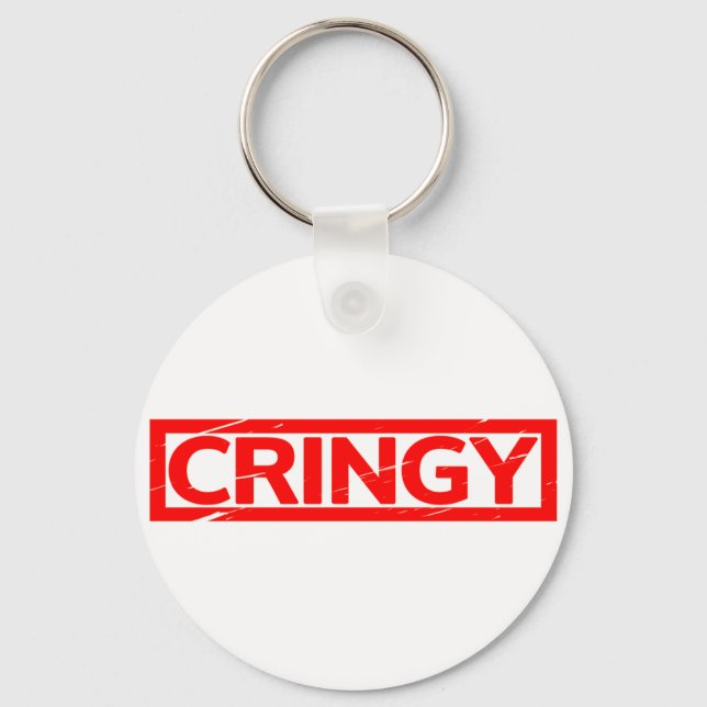 Cringy Stamp Keychain (Front)