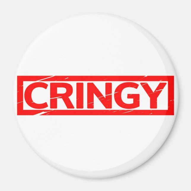 Cringy Stamp Magnet (Front)