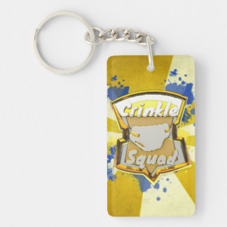 Crinkle Badge Keychain