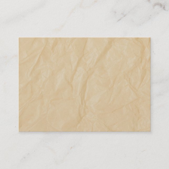 Crinkle Paper Background Business Card (Front)