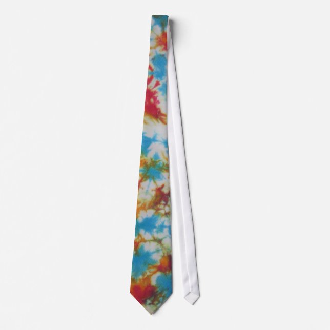 Crinkle Tie Dye Necktie (Front)