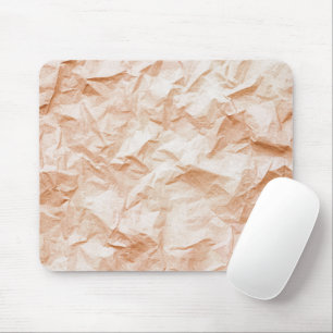 Crinkled Blush Paper Mouse Pad