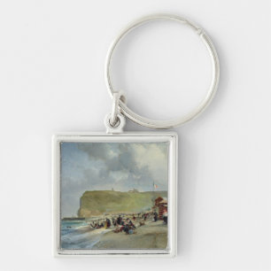 Crinolines on the Beach, Fecamp, 1871 Keychain