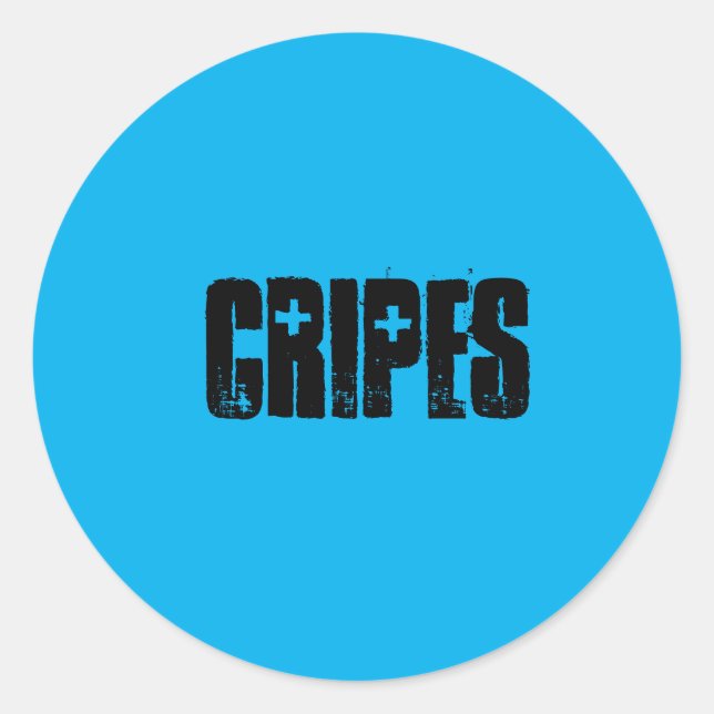 Cripes Sticker. When you don't know what to say! Classic Round Sticker (Front)