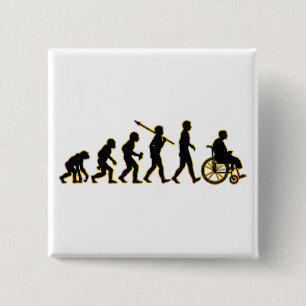 Crippled 2 Inch Square Button