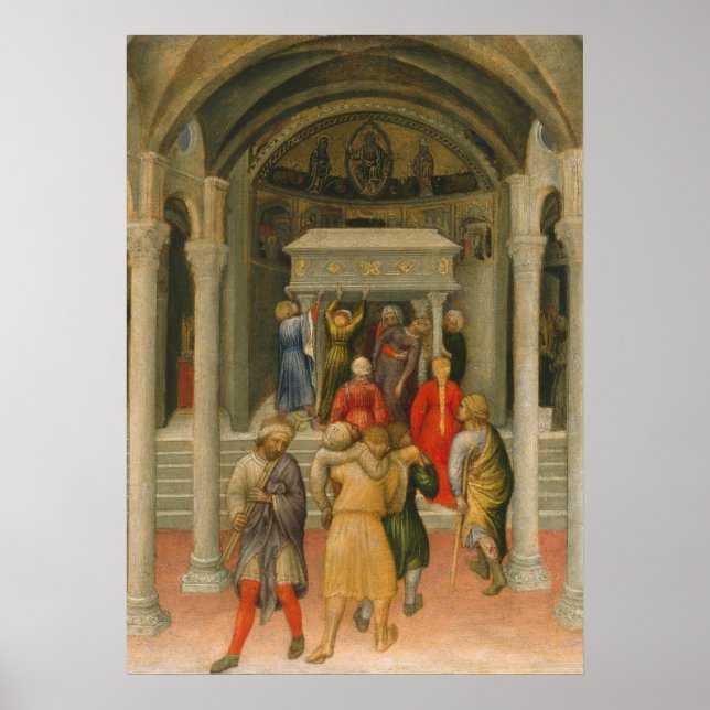 Crippled and Sick Cured at Tomb of St. Nicholas Poster (Front)