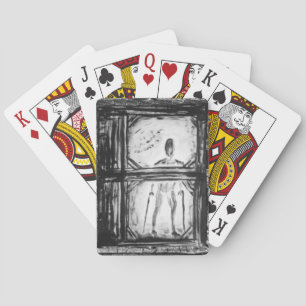 Crippled Man Playing Cards