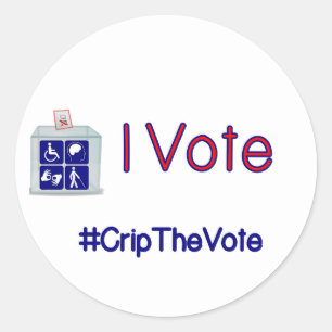 #CripTheVote I VoTE des autocollants (ronds) petit