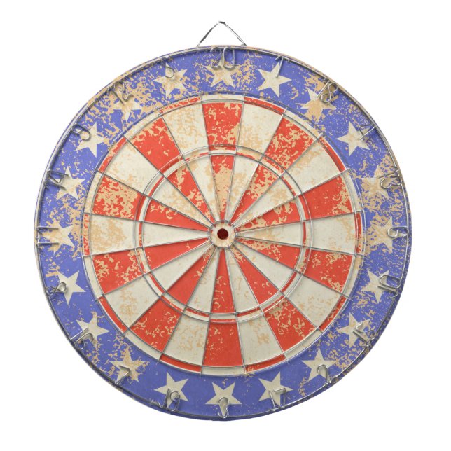 Criqué de drapeau des Etats-Unis de cible vieux (Devant)