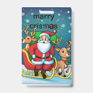 crismas bag badge