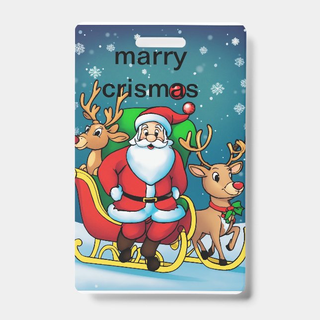 crismas bag badge (Front)