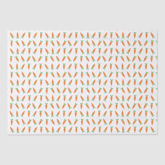 Crisp Baby Carrots Easter Gifts for Easter Basket Tissue Paper (Front)
