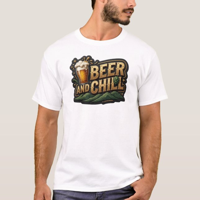 Crisp BEER AND CHILL Tee (Front)