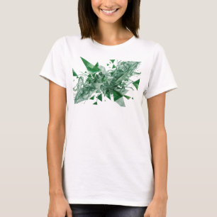 Crisp Green ABSTRACT ART Design T-Shirt
