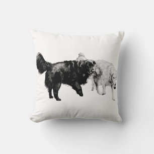 Crisp Night Playmates Throw Pillow