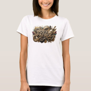 Crisp Orange BOTTLE PATROL Custom Tee