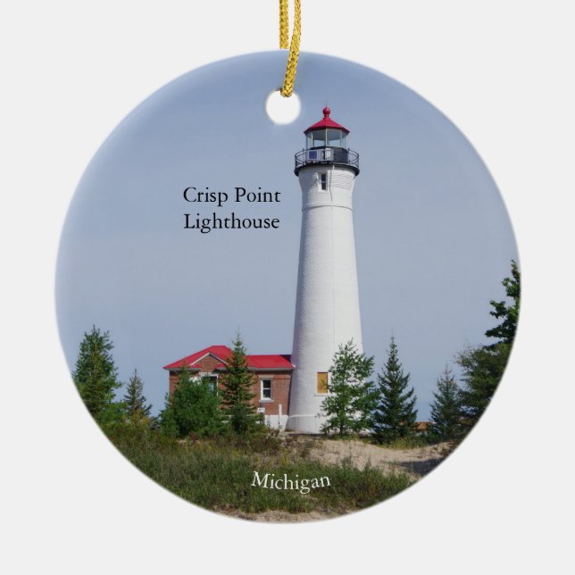Crisp Point Lighthouse ornament (Front)