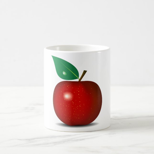 Crisp Red Apple Mug (Center)