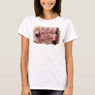 Crisp Red WINE FIXES EVERYTHING Tee
