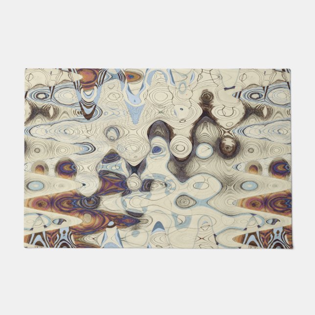 Crisp Retro Pattern Doormat (Front)