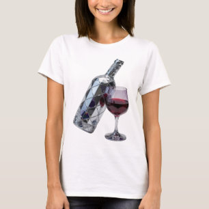 Crisp Silver ABSTRACT ART Design T-Shirt