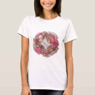 Crisp Silver ABSTRACT ART Statement Design T-Shirt