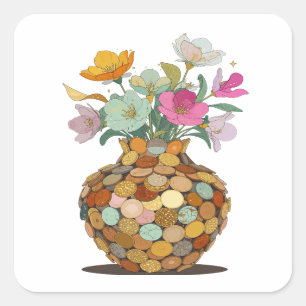 Crisp Silver Sticker Design