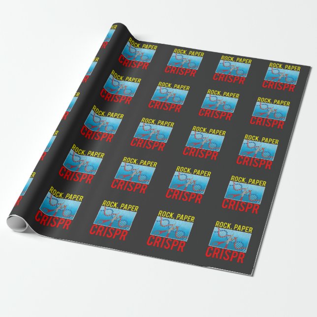 Crispr Funny Biology Student Science Biologist DNA Wrapping Paper (Unrolled)
