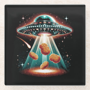 Crispy Chicken Nugget  Glass Coaster