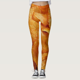 Crispy Chips Close-Up: Juicy Snack Photography Leggings