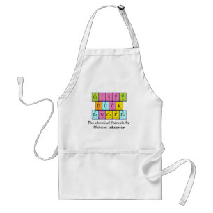 Crispy Duck Pancakes periodic table word apron 4